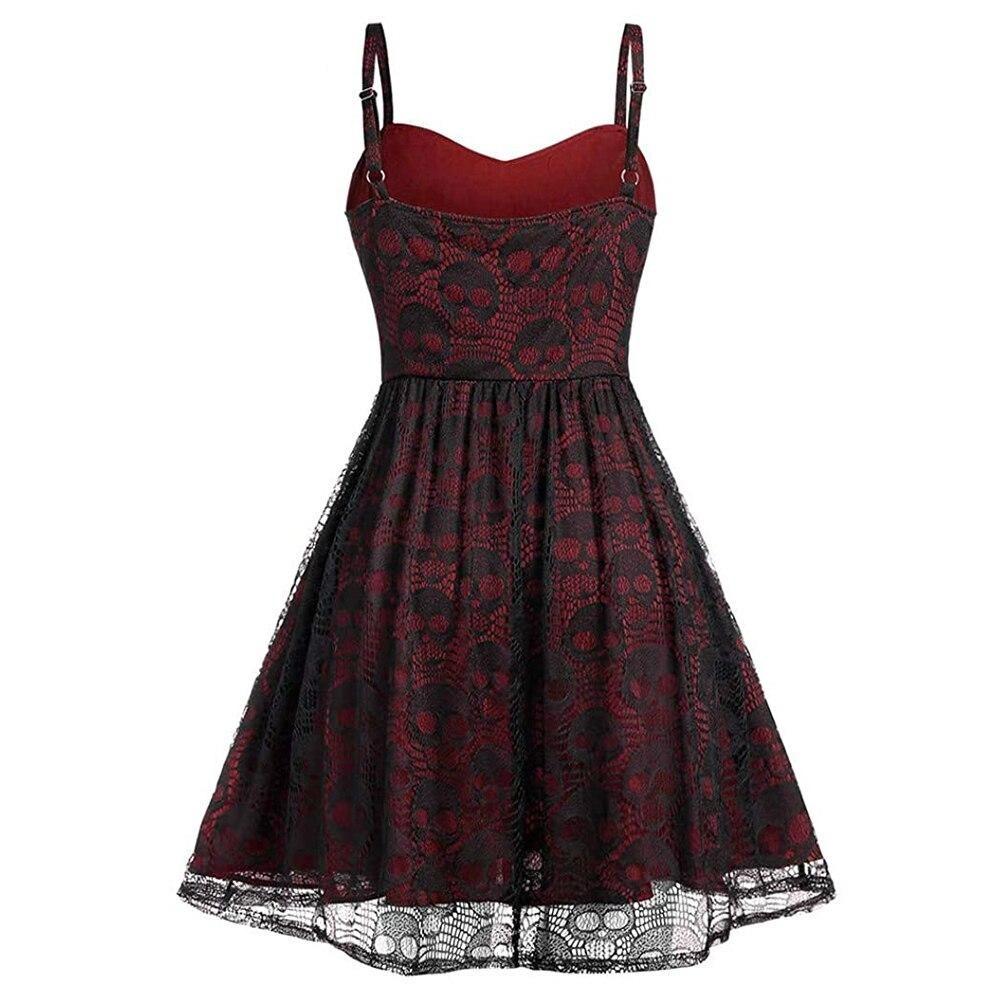 Robe Vintage Gothique Bordeaux - Louise Vintage