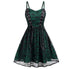 Robe Vintage Gothique Vert - Louise Vintage