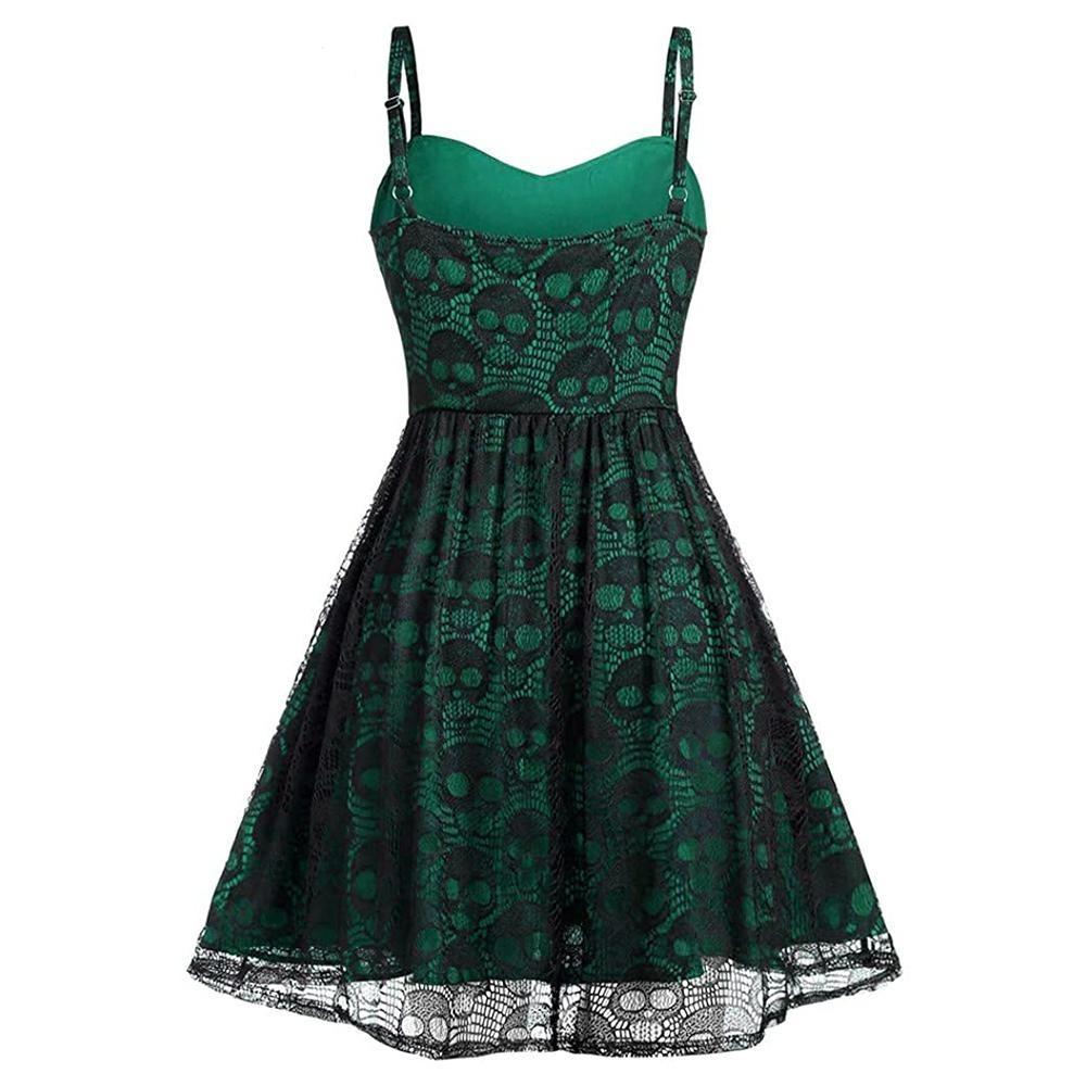 Robe Vintage Gothique Vert - Louise Vintage
