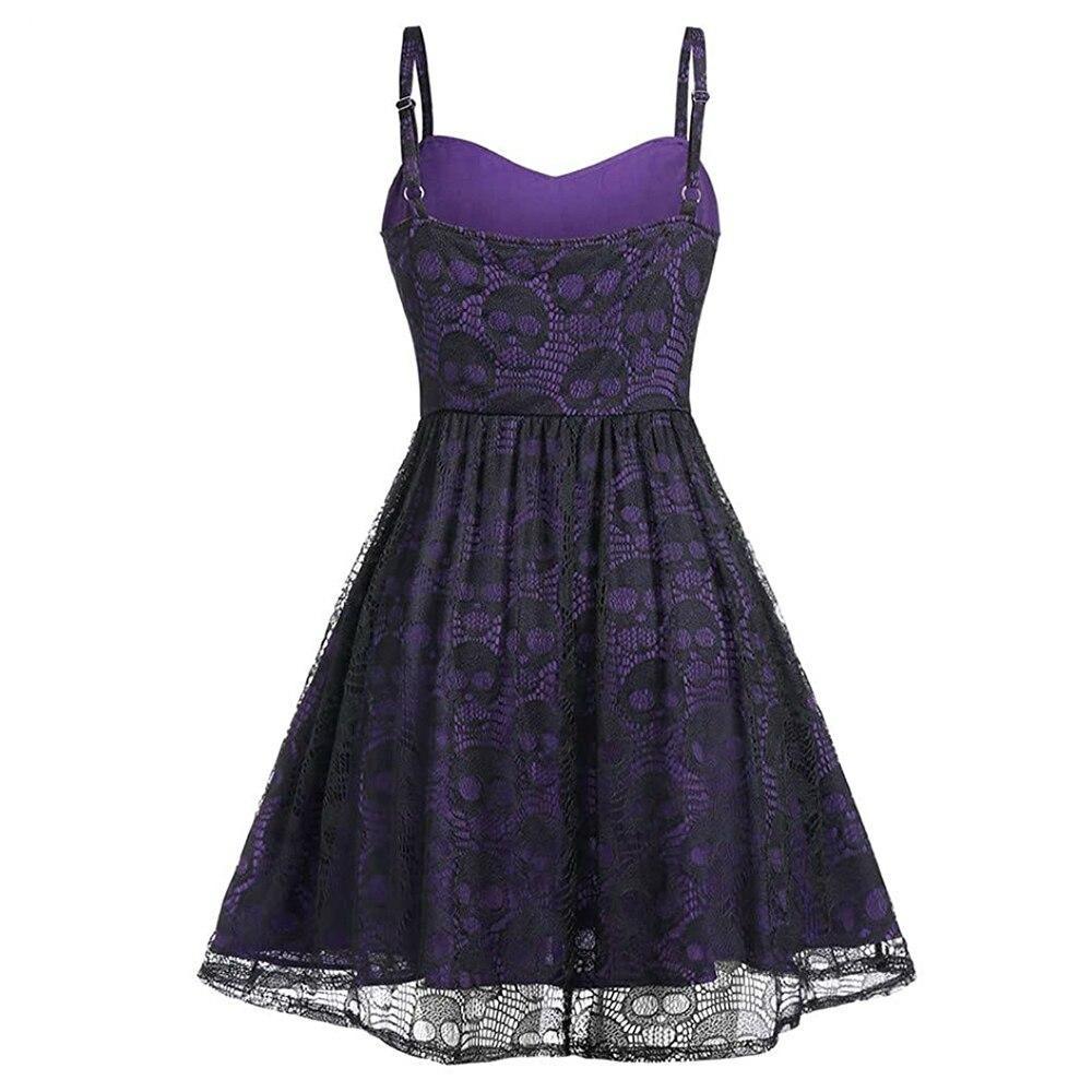 Robe Vintage Gothique Violet - Louise Vintage