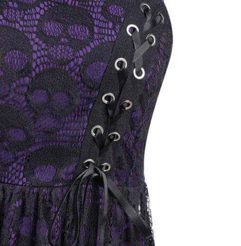 Robe Vintage Gothique Violet - Louise Vintage