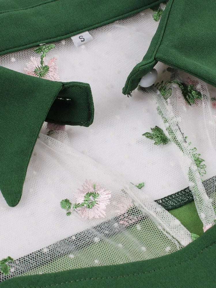 Robe Vintage Grande Taille 50s fleurs - Louise Vintage