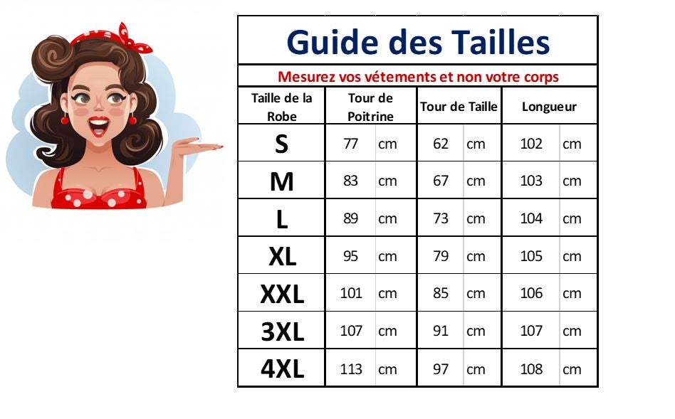 Robe Vintage Grande Taille Année 50 Bleu - Louise Vintage