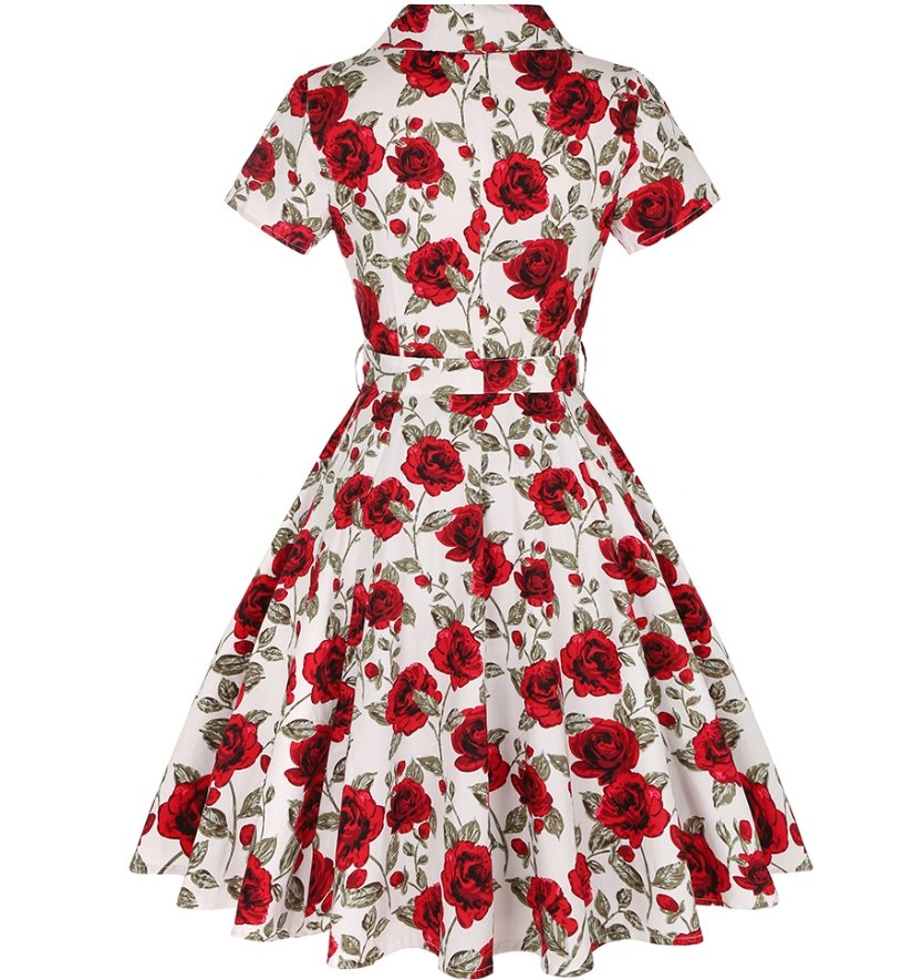 Robe Vintage Grande Taille Année 50 Boutons - Louise Vintage