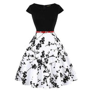 Robe Vintage Grande Taille Années 50 Blanc
