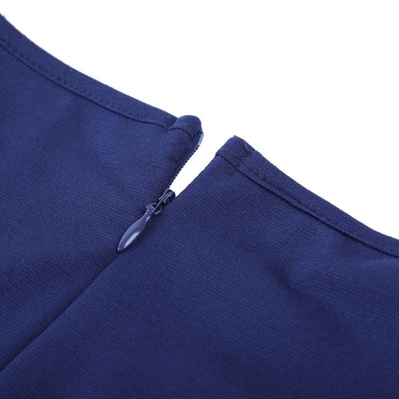 Robe Vintage Grande Taille Années 50 Fleur bleu - Louise Vintage