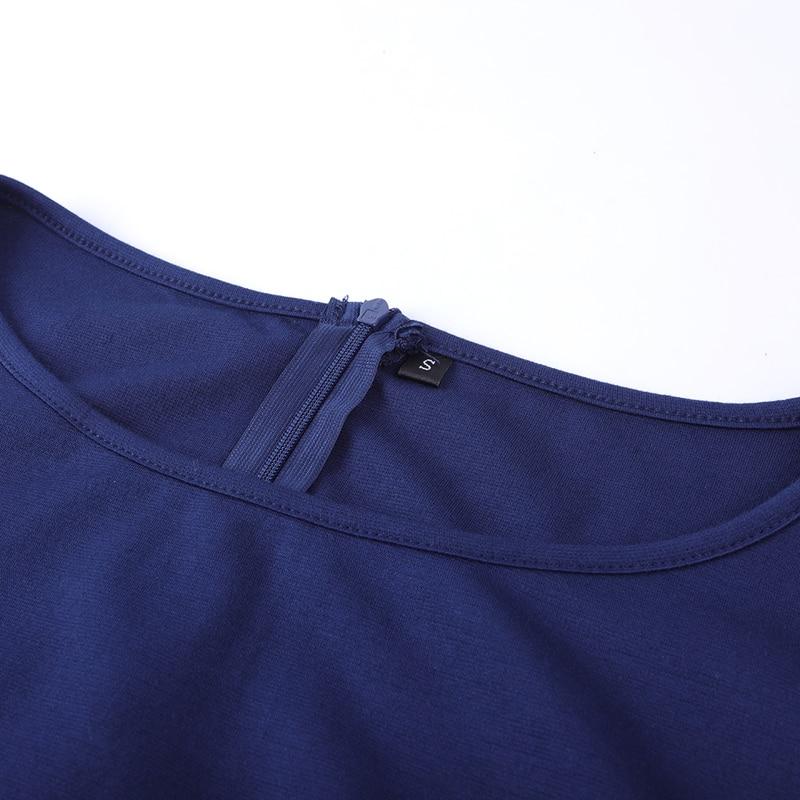 Robe Vintage Grande Taille Années 50 Fleur bleu - Louise Vintage