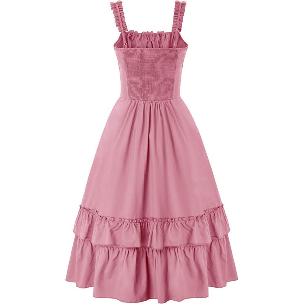 Robe Vintage Grande Taille Broderie Bordeaux - Louise Vintage