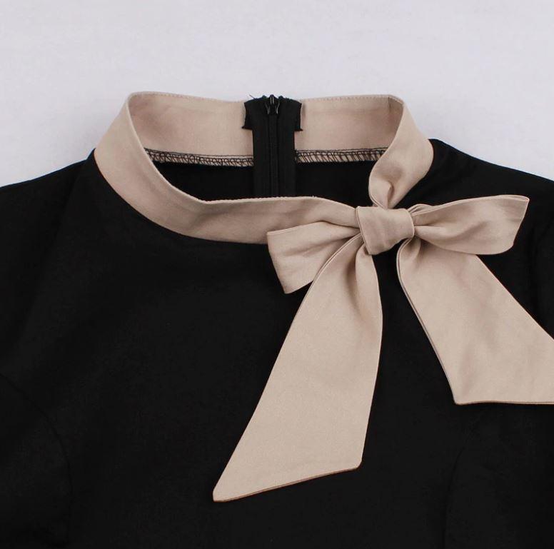 Robe Vintage Grande Taille Chic Noir - Louise Vintage
