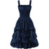 Robe Vintage Grande Taille Col Chic Marine - Louise Vintage
