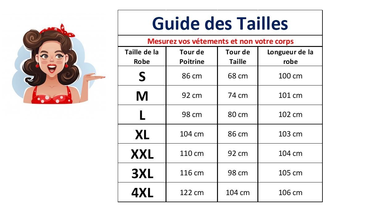 Robe Vintage Grande Taille Col V Marine - Louise Vintage