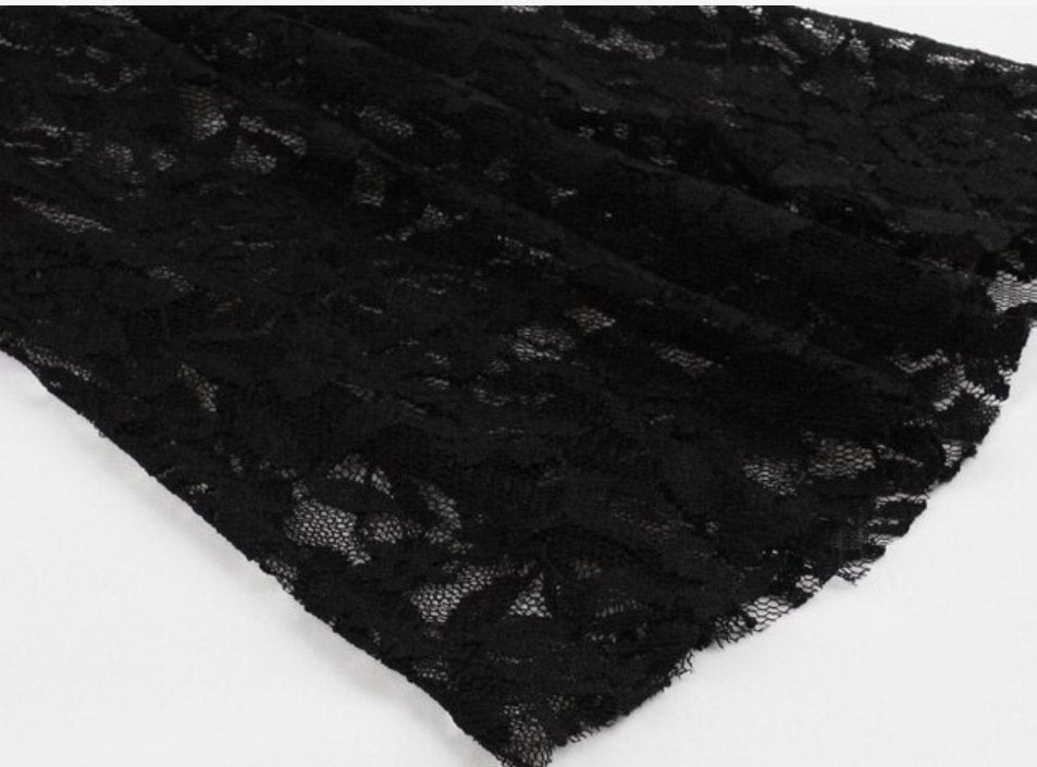 Robe Vintage Grande Taille Dentelle Noir - Louise Vintage