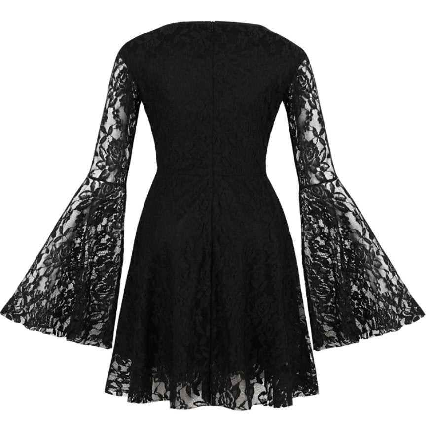 Robe Vintage Grande Taille Dentelle Noir - Louise Vintage