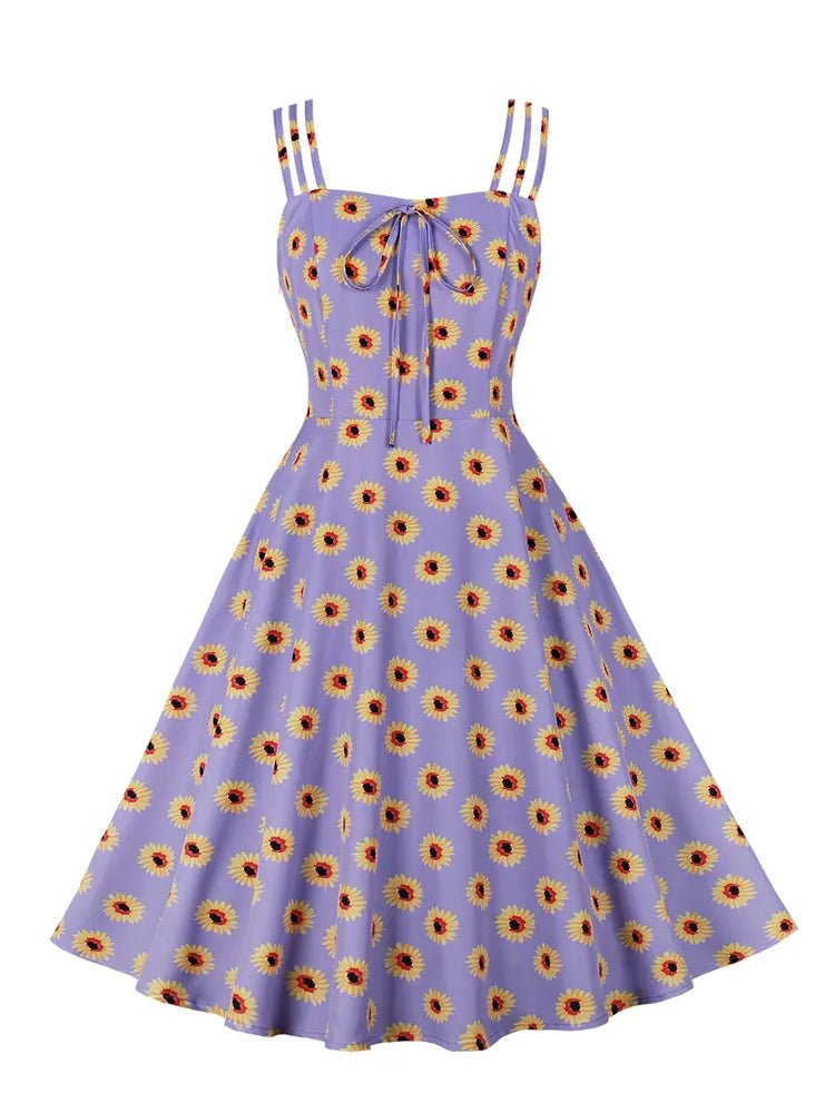 Robe Vintage Grande Taille Fleurs - Louise Vintage