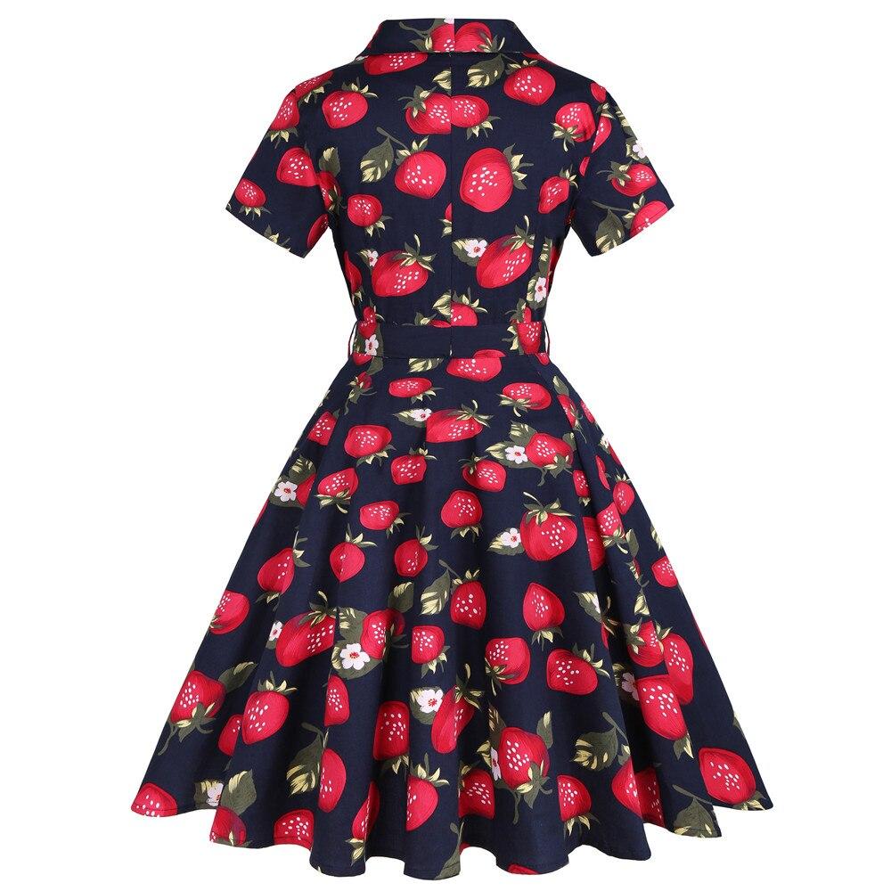Robe Vintage Grande Taille Fraises - Louise Vintage