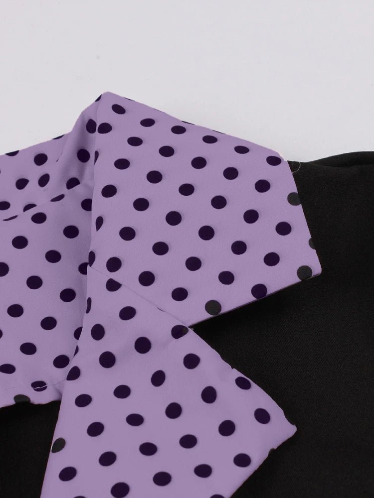 Robe Vintage Grande Taille Haute Violet - Louise Vintage