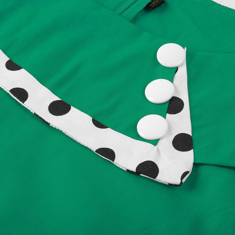 Robe Vintage Grande Taille Hiver Verte - Louise Vintage