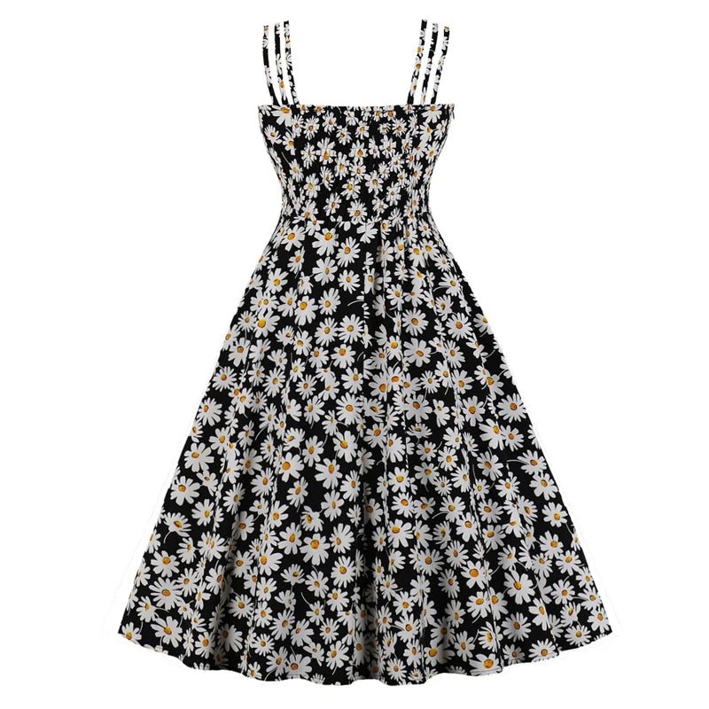 Robe Vintage Grande Taille Nature Marguerites - Louise Vintage