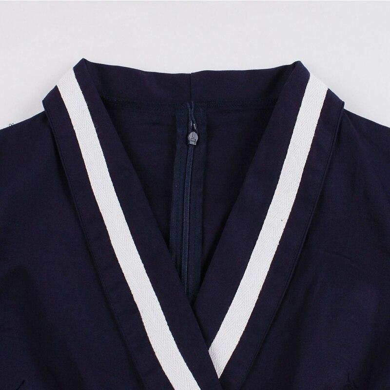 Robe Vintage Grande Taille Navy - Louise Vintage