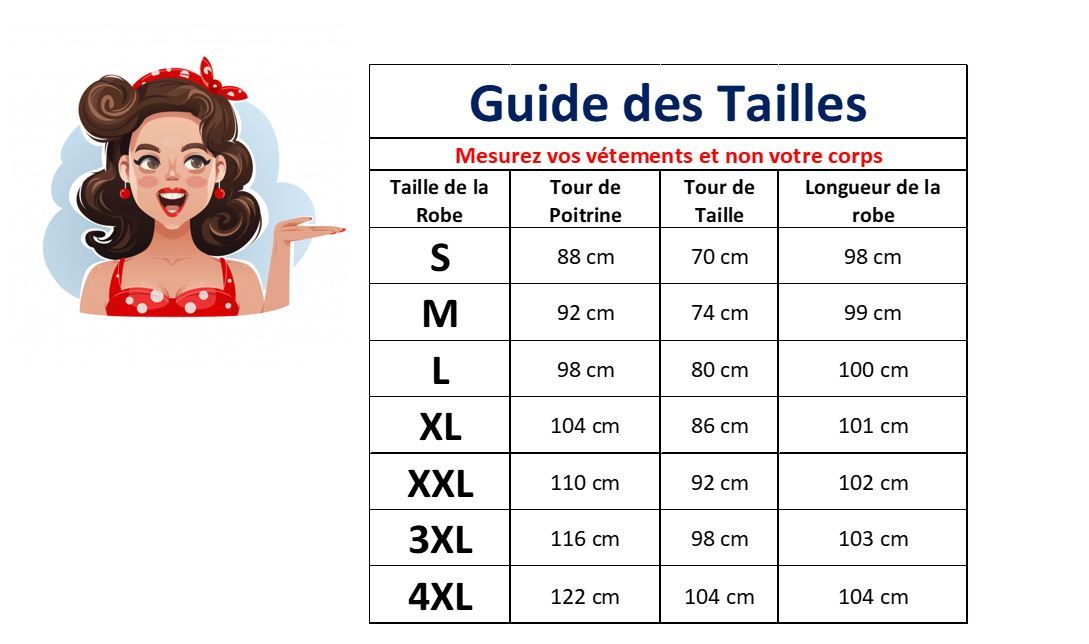 Robe Vintage Grande Taille Navy - Louise Vintage