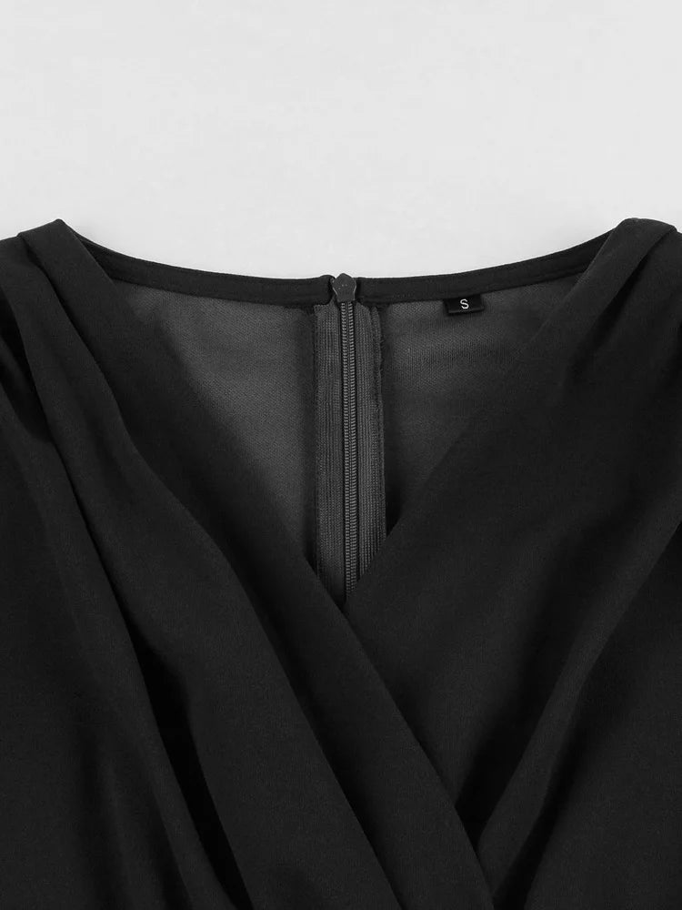 Robe Vintage Grande Taille Noire Nature - Louise Vintage
