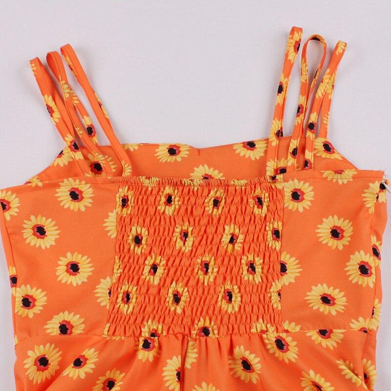 Robe Vintage Grande Taille Orange Marguerites - Louise Vintage