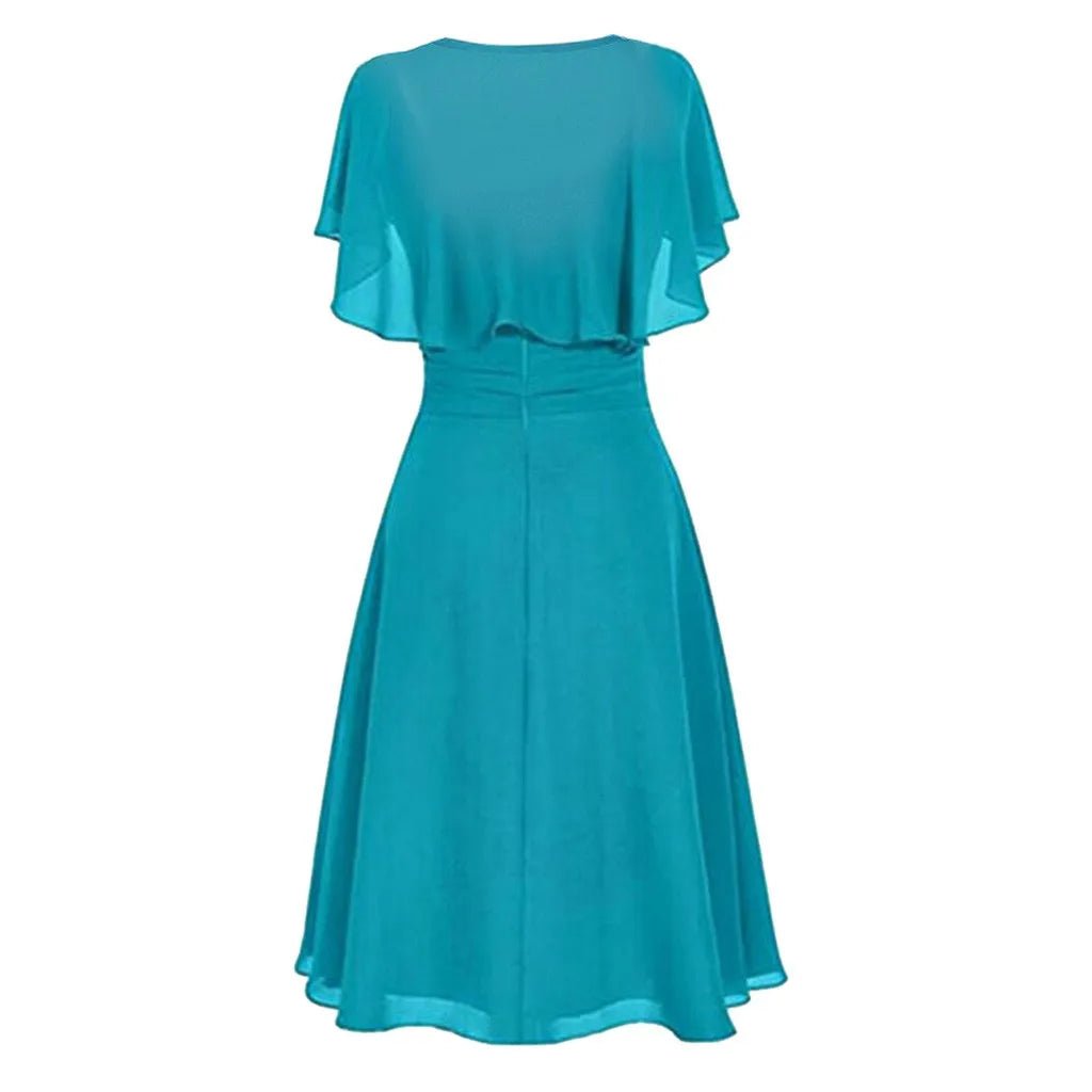 Robe Vintage Grande Taille Pastel Ciel - Louise Vintage