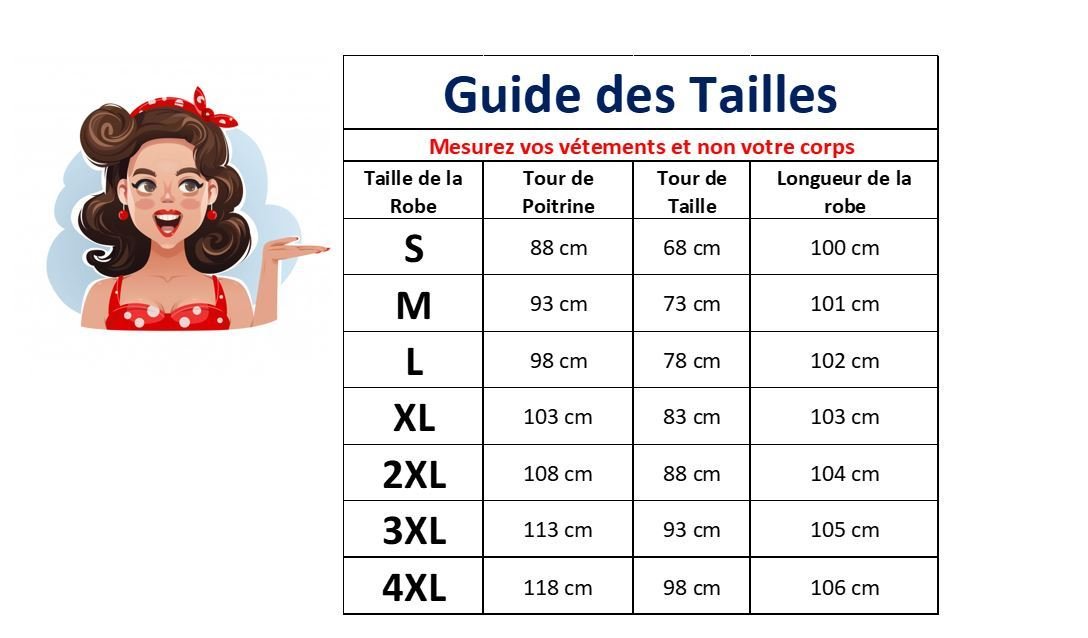 Robe Vintage Grande Taille Rétro Bleu - Louise Vintage