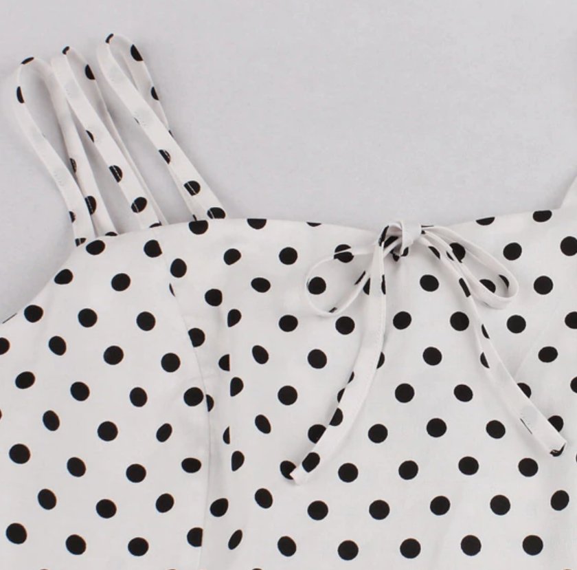 Robe Vintage Grande Taille Rockabilly Blanche - Louise Vintage