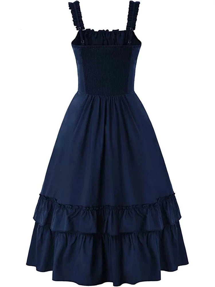 Robe Vintage Grande Taille Rose Oiseaux - Louise Vintage