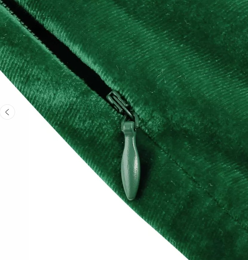 Robe Vintage Grande Taille Satin Verte - Louise Vintage