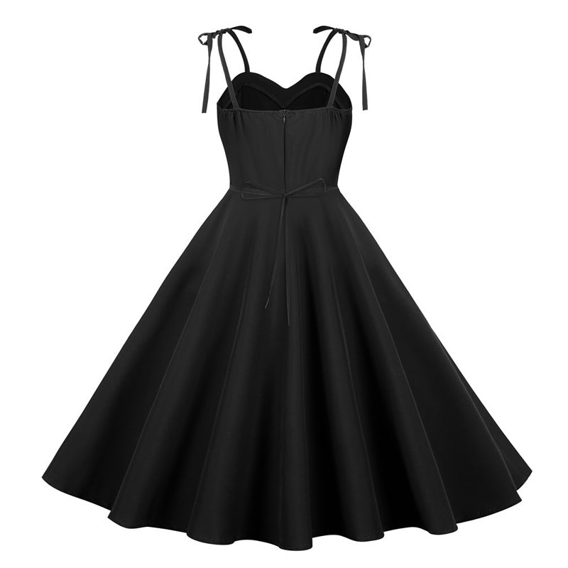 Robe Vintage Grande Taille Sexy Chic Noir - Louise Vintage