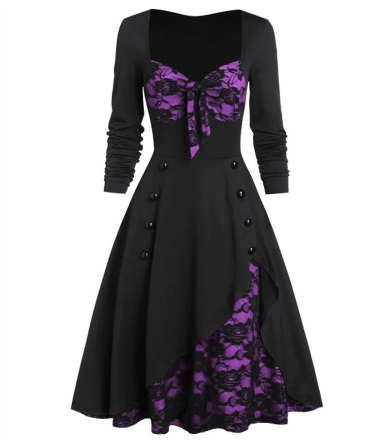 Robe Vintage Grande Taille Sexy Violet - Louise Vintage