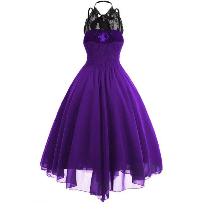 Robe Vintage Grande Taille Steampunk Violet - Louise Vintage