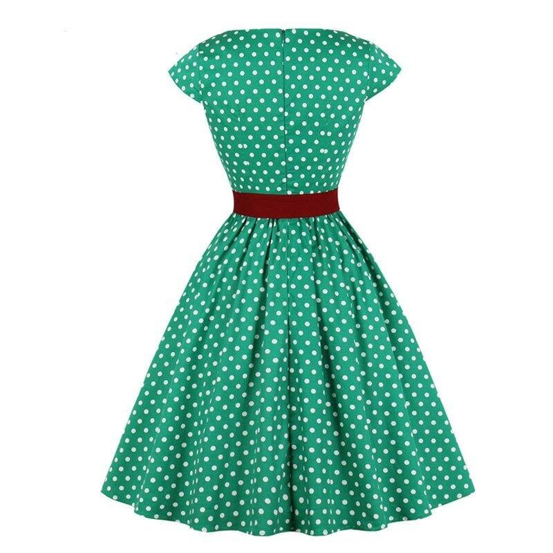 Robe Vintage Grande Taille Vert Ceinture - Louise Vintage