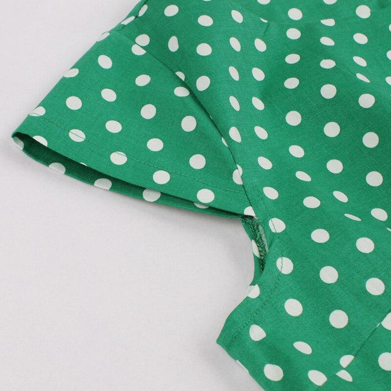 Robe Vintage Grande Taille Vert Ceinture - Louise Vintage
