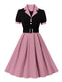 Robe Vintage Hepburn Rose - Louise Vintage