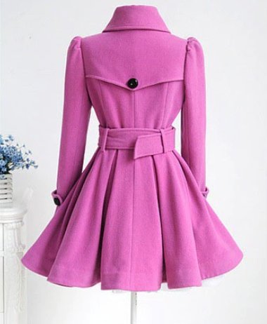 Robe Vintage Hiver Laine Rose - Louise Vintage