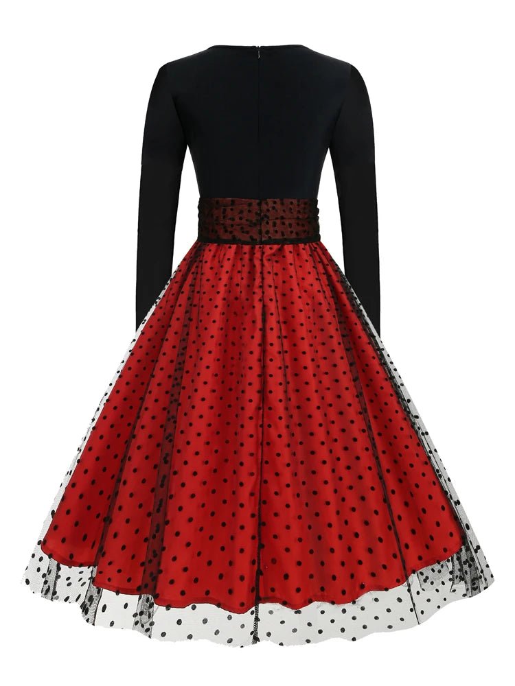 Robe Vintage Hiver Rouge - Louise Vintage