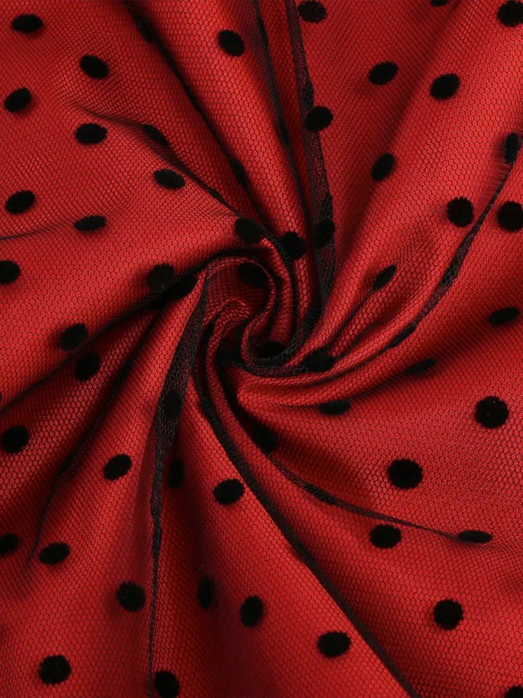 Robe Vintage Hiver Rouge - Louise Vintage