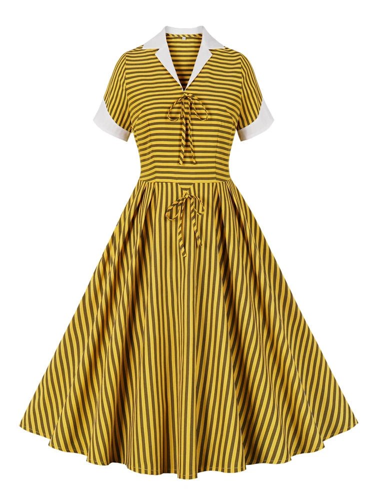 Robe Vintage Jaune - Louise Vintage