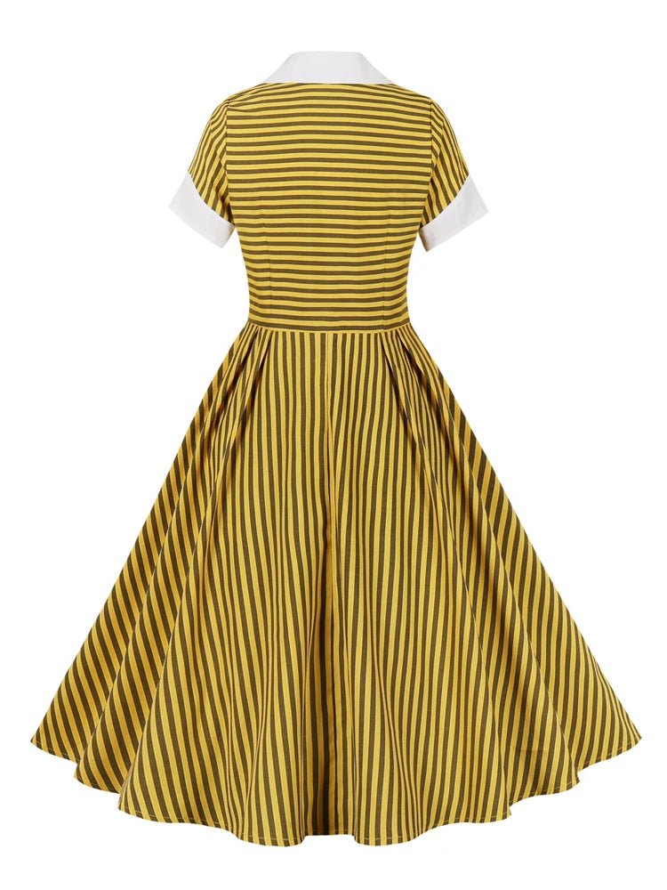 Robe Vintage Jaune - Louise Vintage