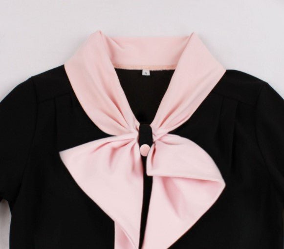 Robe Vintage Jeu de la Dame Noir - Louise Vintage