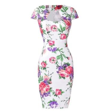 Robe Vintage Jour Blanc - Louise Vintage