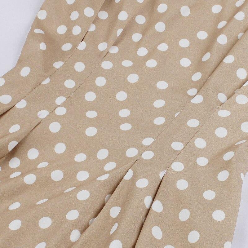 Robe Vintage Kaki Pois - Louise Vintage