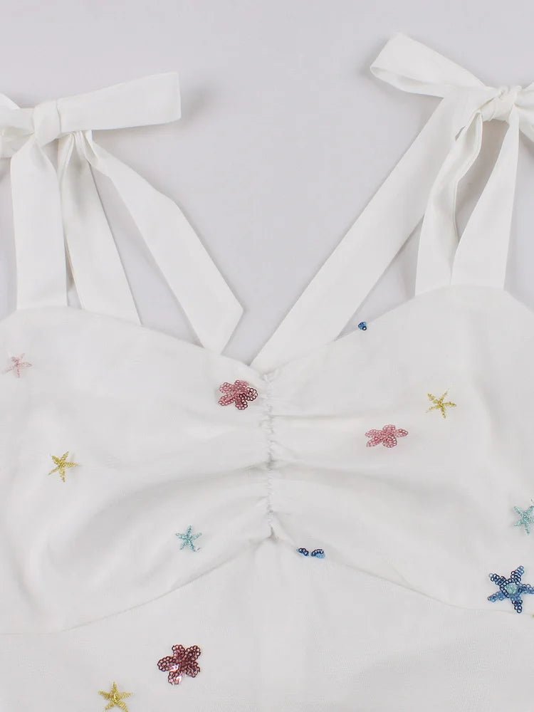 Robe Vintage Longue 50s Blanche - Louise Vintage