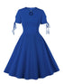 Robe Vintage Longue 50s Bleue - Louise Vintage