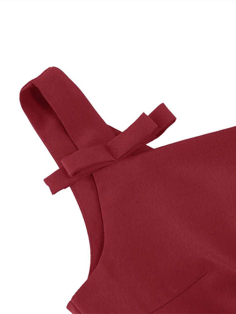 Robe Vintage Longue 50s Bordeaux - Louise Vintage