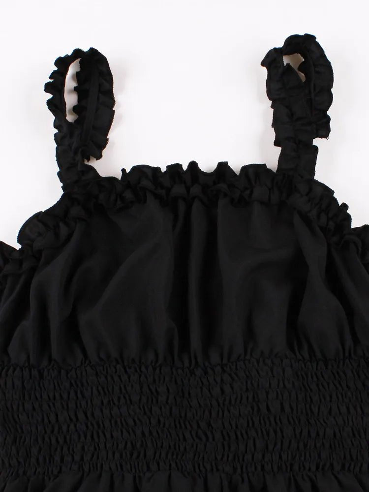 Robe Vintage Longue 50s Noire - Louise Vintage