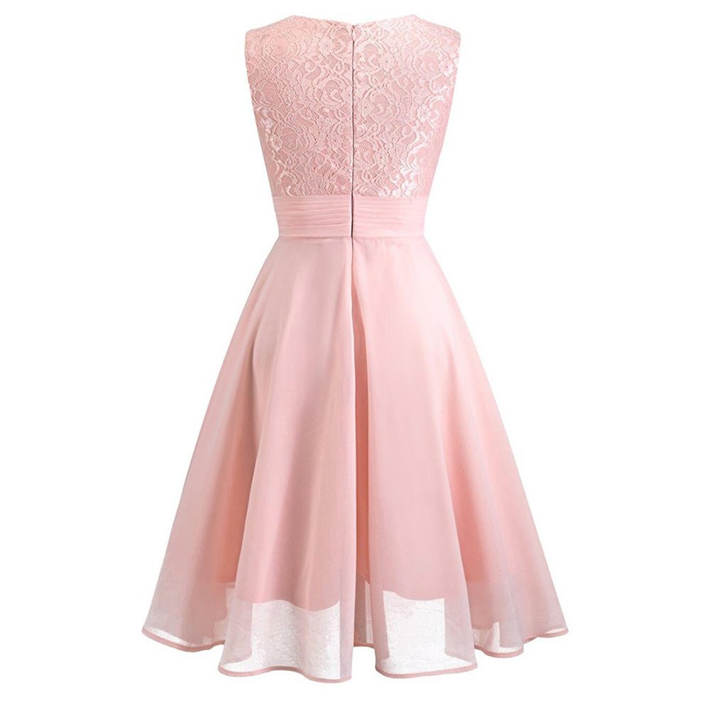 Robe Vintage Longue 50s Rose - Louise Vintage